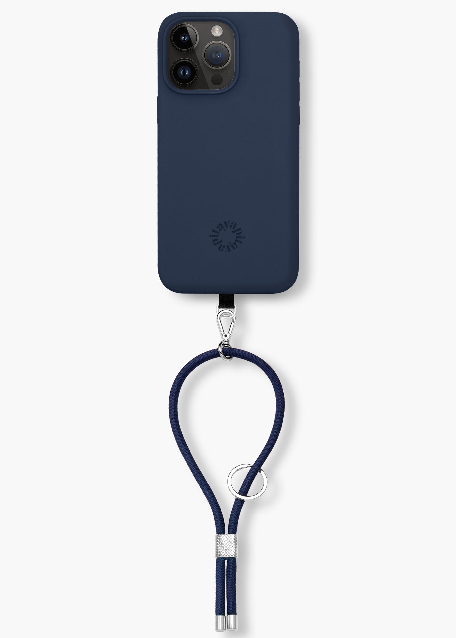 Alça de Mão Oceânica + Case para iPhone Azul Marinho